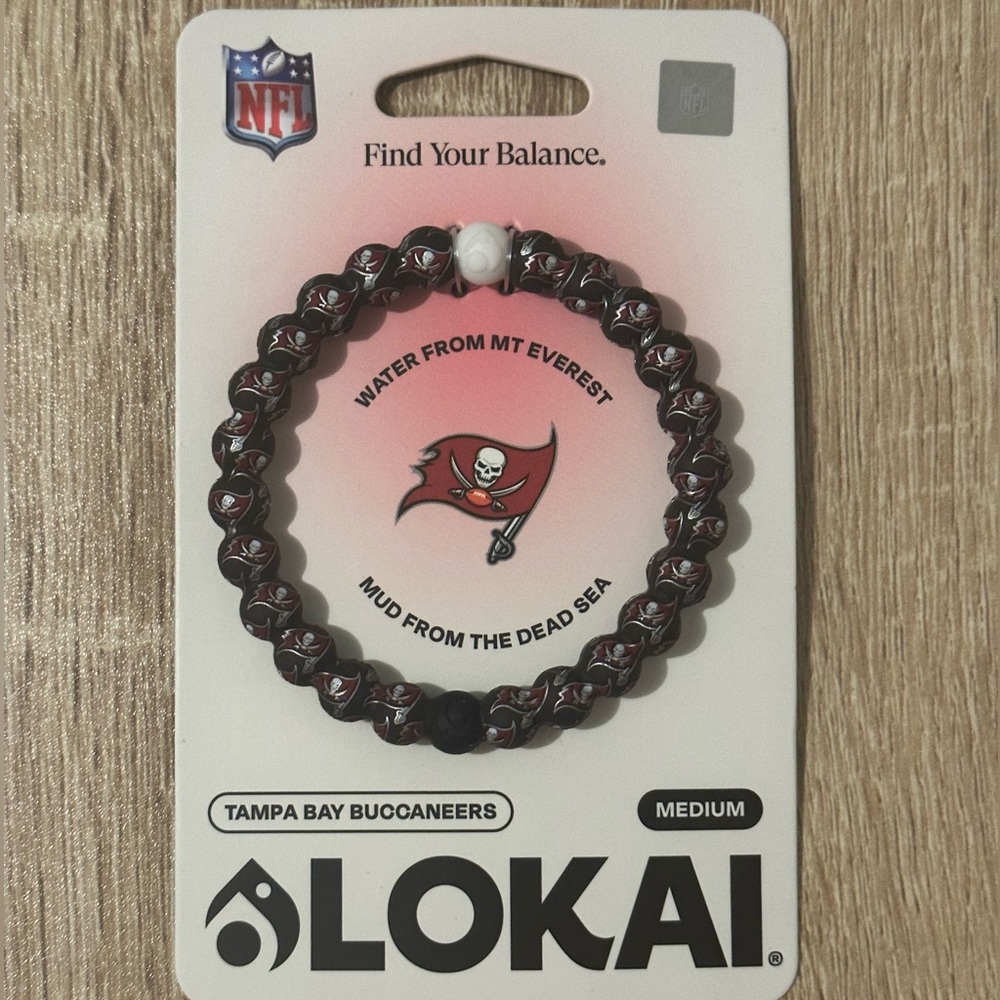 Tampa Bay Buccaneers Lokai Bracelet Size Medium